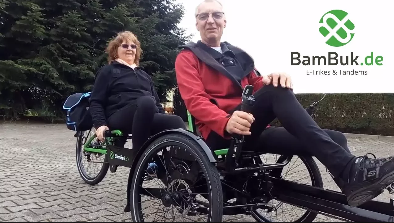 Tandemfahren stabil und sicher BamBuk ETrike Tandem